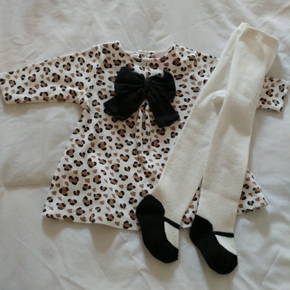 Leopard Dress and Tights